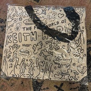 The Fun World of Keith Haring Canvas Tote Bag